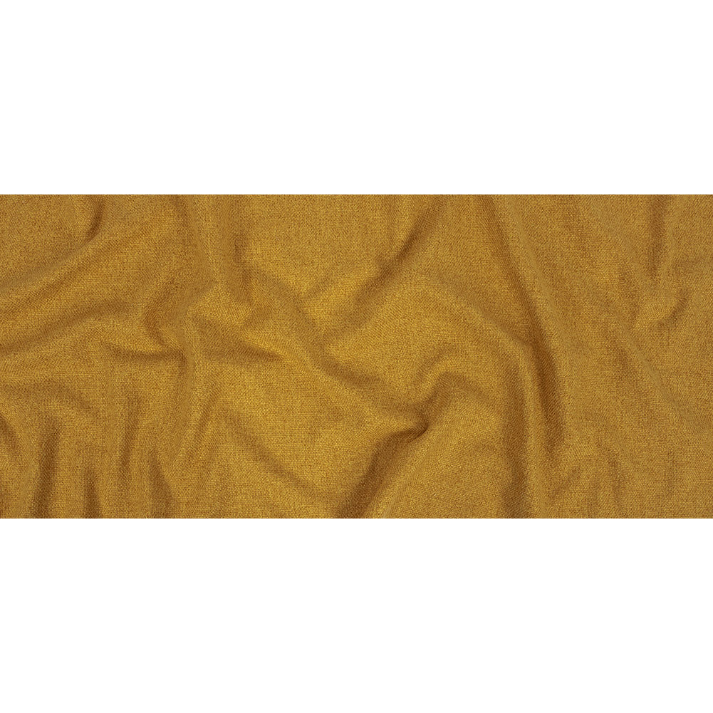Mustard Basketwoven Polyester and Cotton Home Decor Fabric