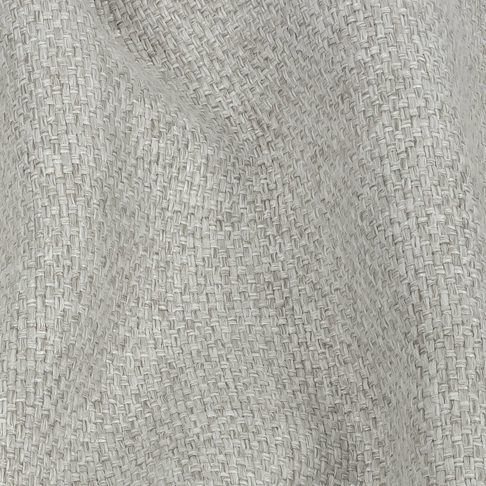 Warm Gray Basketwoven Polyester and Cotton Home Decor Fabric
