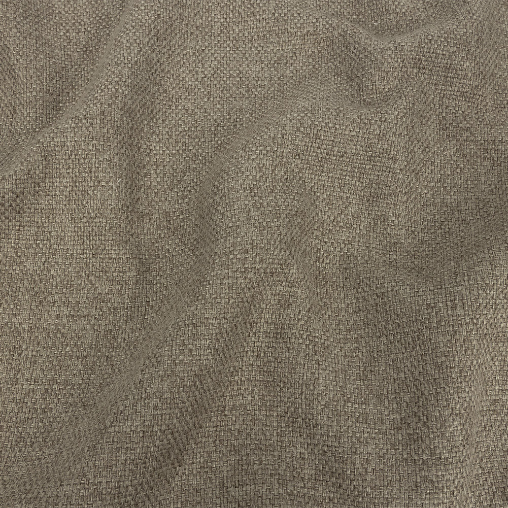 Roasted Cashew Basketwoven Polyester and Cotton Home Decor Fabric
