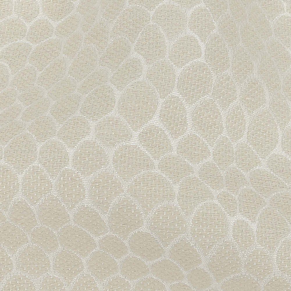 Ivory Scaled Blended Polyester Jacquard