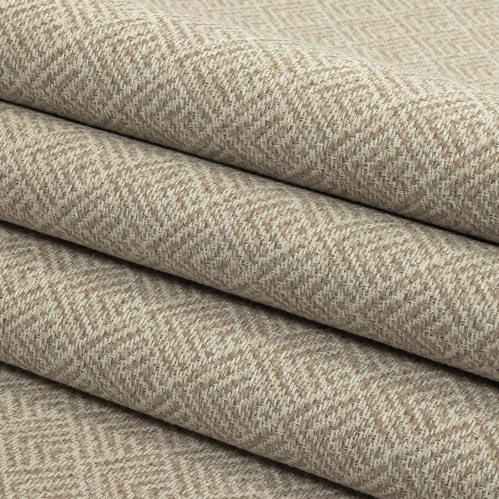 Beige and Khaki Diamonds Upholstery Tweed