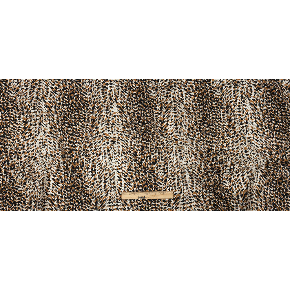Mood Exclusive Tan Fanciful Furs Cotton Poplin