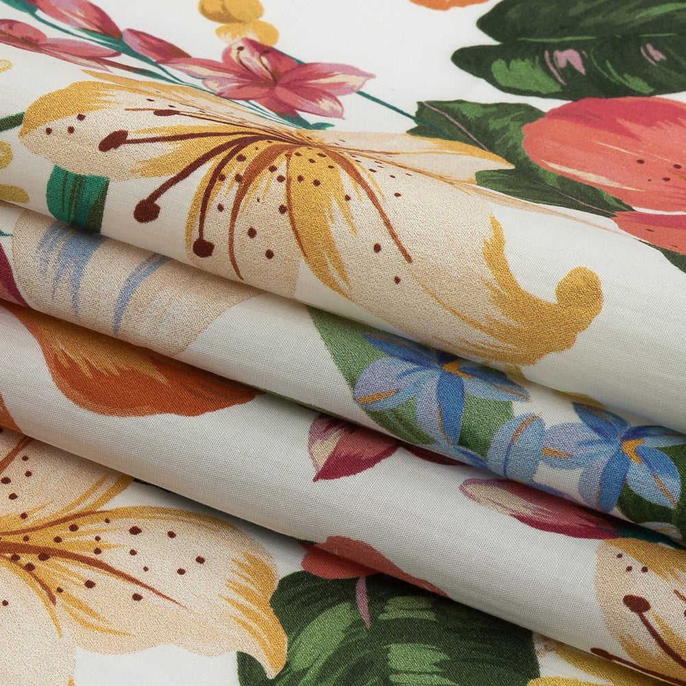 Mood Exclusive White Juno's Bounty Cotton Shirting