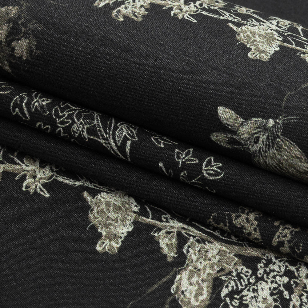 Mood Exclusive Smoke Old Growth Stretch Cotton Poplin