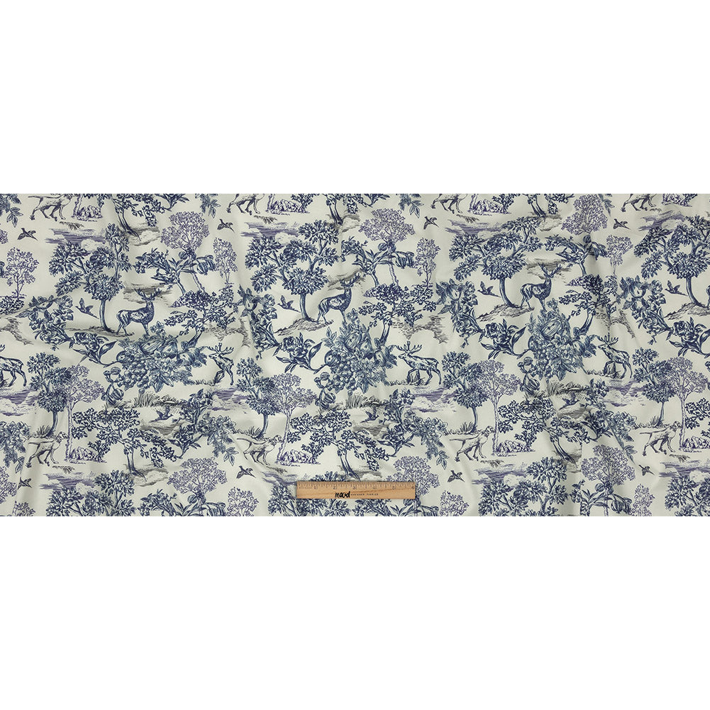 Mood Exclusive White Tender Tableau Stretch Cotton Poplin
