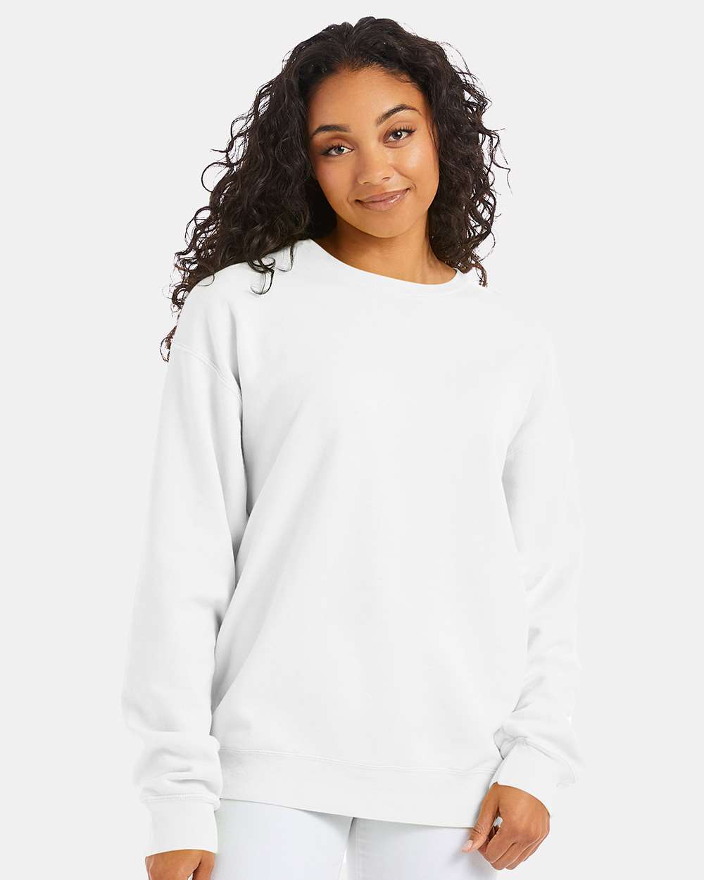 ComfortWash by Hanes® Garment-Dyed Crewneck Long Sleeve Sweatshirt