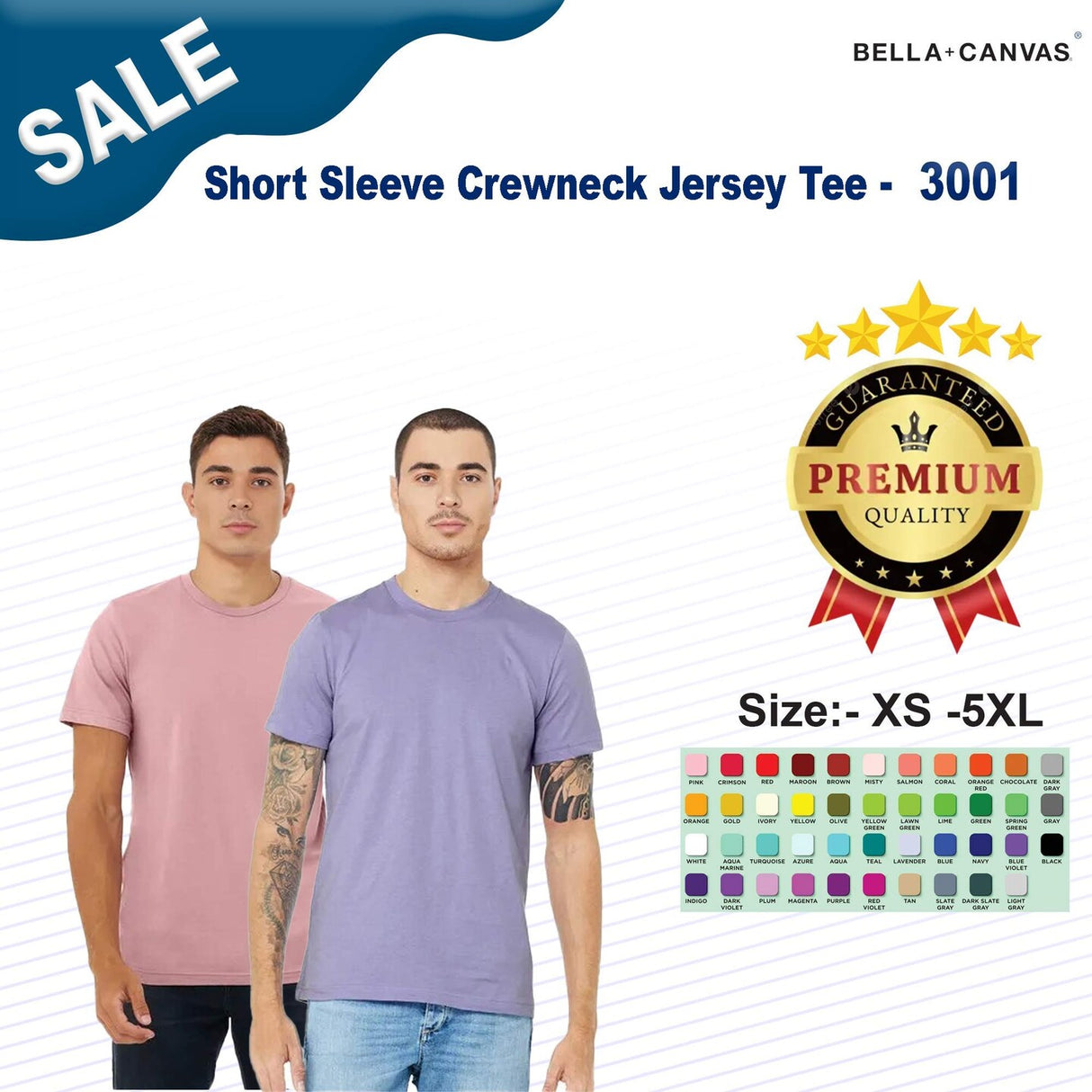 BELLA+CANVAS® Short Sleeve Crewneck Jersey Tee