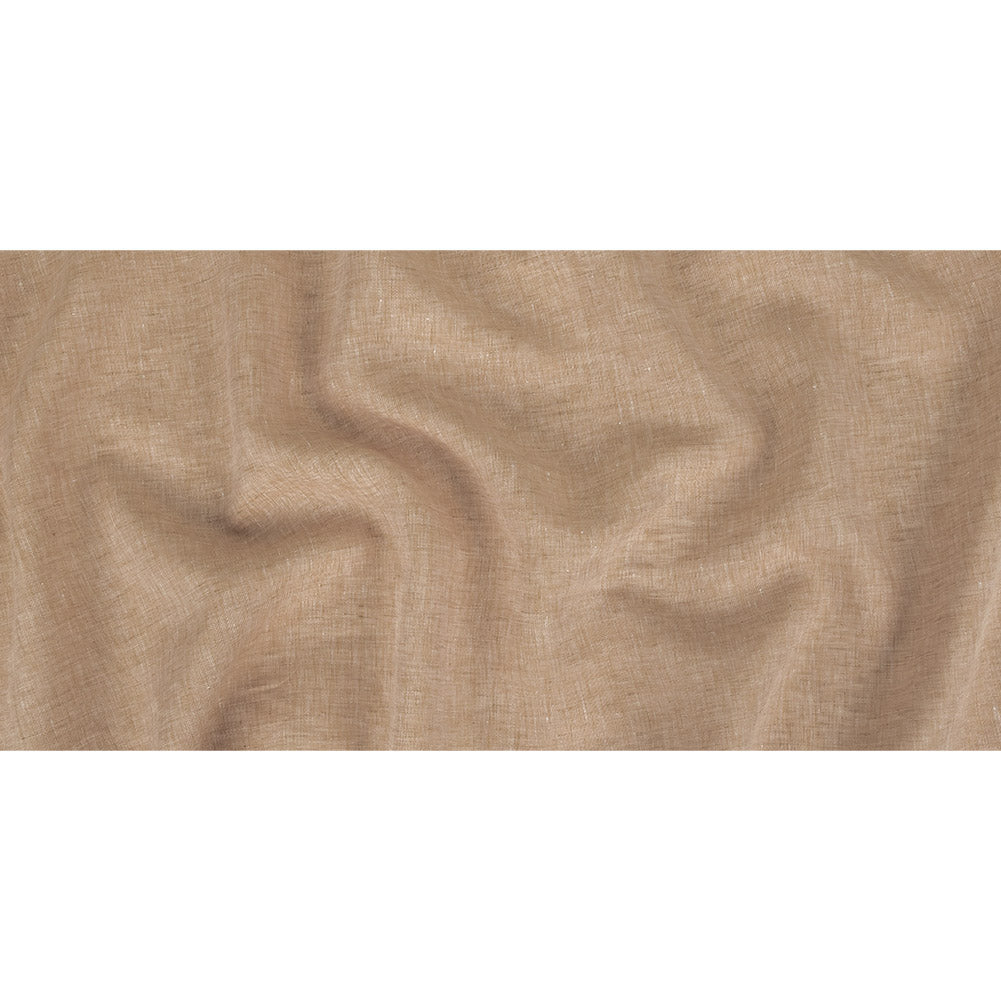 Lightweight Linen Chambray - Heathered Warm Sand - Minerva Collection
