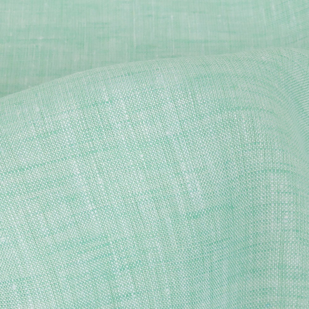 Lightweight Linen Chambray - Heathered Mint - Minerva Collection