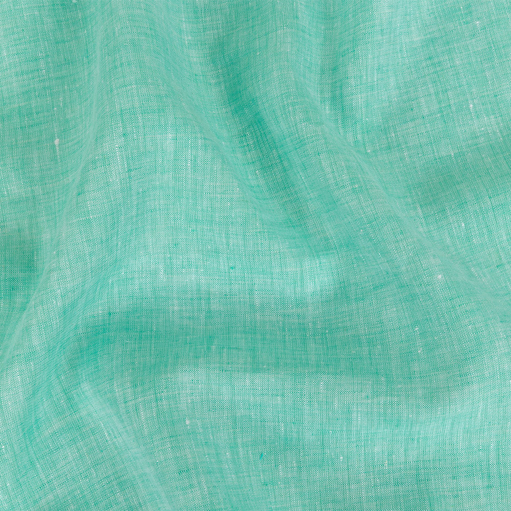 Lightweight Linen Chambray - Heathered Cascade - Minerva Collection