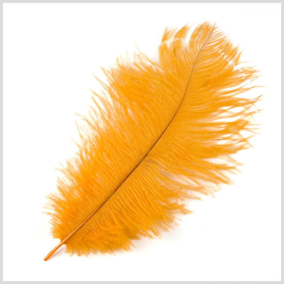 Gold Ostrich Feather - 10"-12"