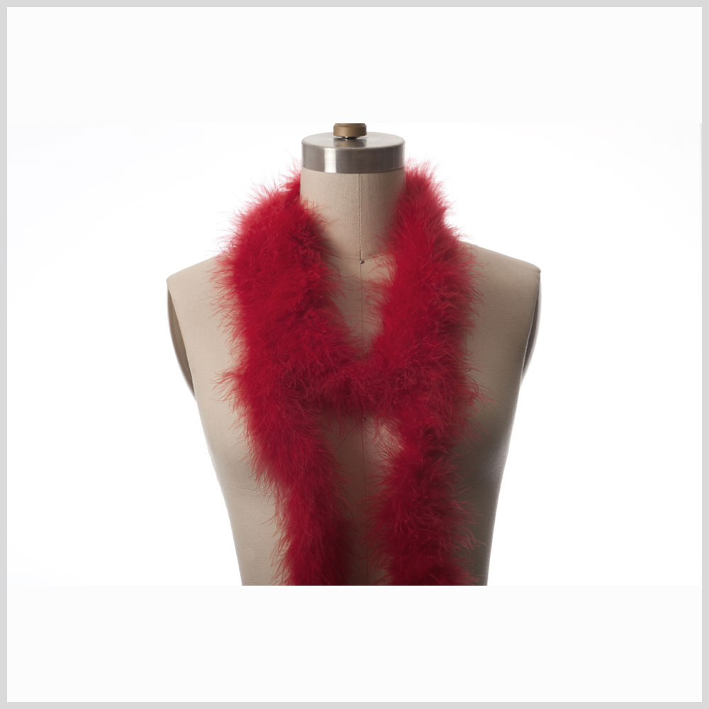 Red Marabou Turkey Feather Boa