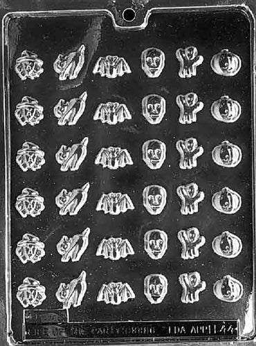 Mini Halloween Decos Chocolate Mold