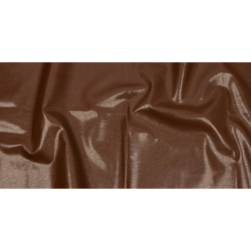 Brown Textured Faux Leather