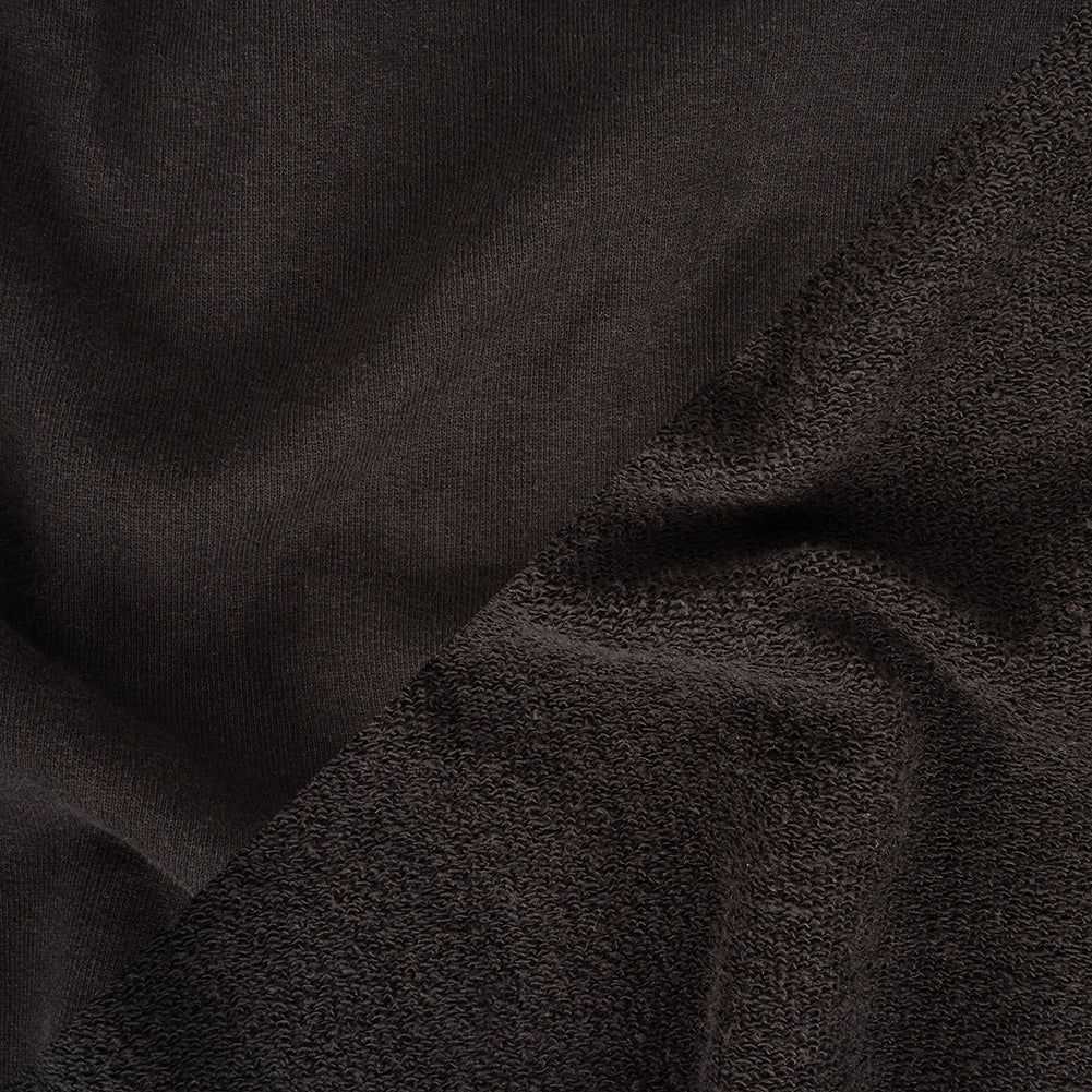 Cotton French Terry Knit - Black - Elida Collection