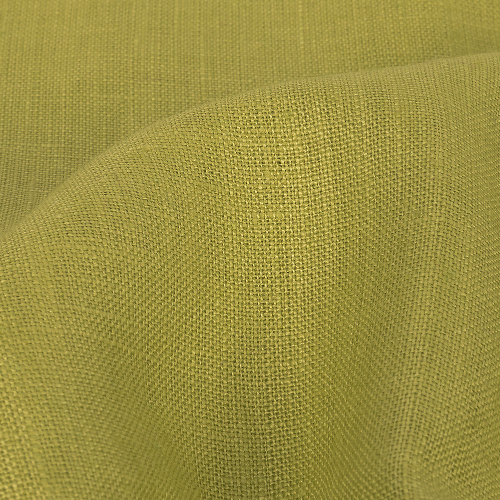 Medium Weight Linen Woven - Lime - Grasmere Collection