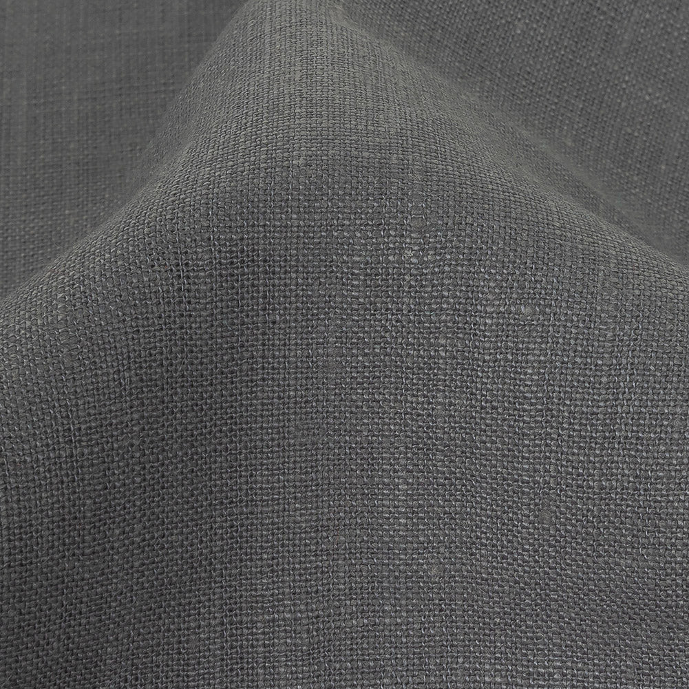 Medium Weight Linen Woven - Gray - Grasmere Collection