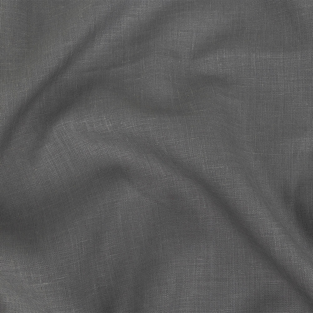 Medium Weight Linen Woven - Gray - Grasmere Collection