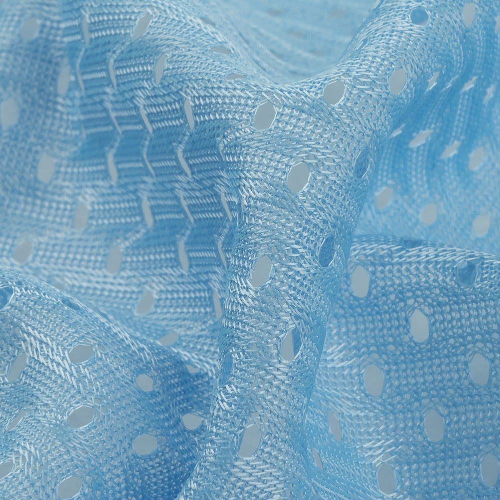 Polyester Athletic Mesh - Sky Blue - Heracles Collection