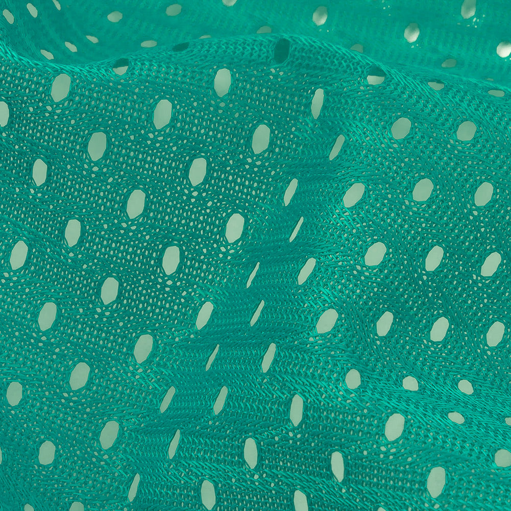 Polyester Athletic Mesh - Teal Blue - Heracles Collection