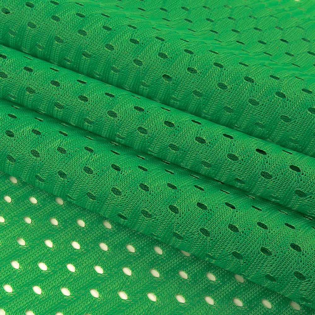 Polyester Athletic Mesh - Kelly Green - Heracles Collection