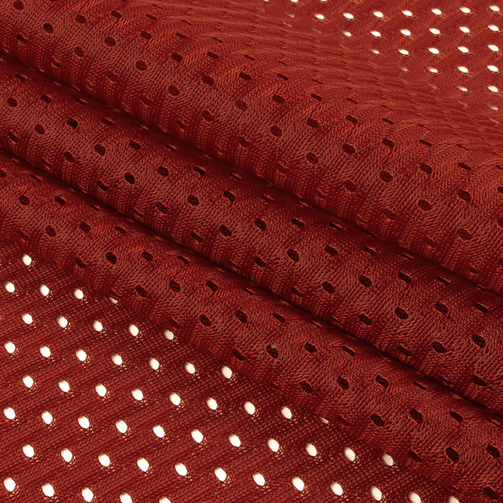 Polyester Athletic Mesh - Cardinal Red - Heracles Collection