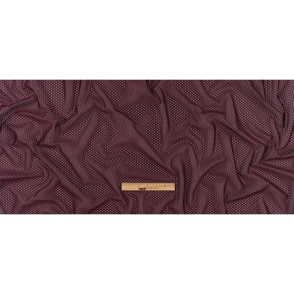 Polyester Athletic Mesh - Maroon Banner - Heracles Collection