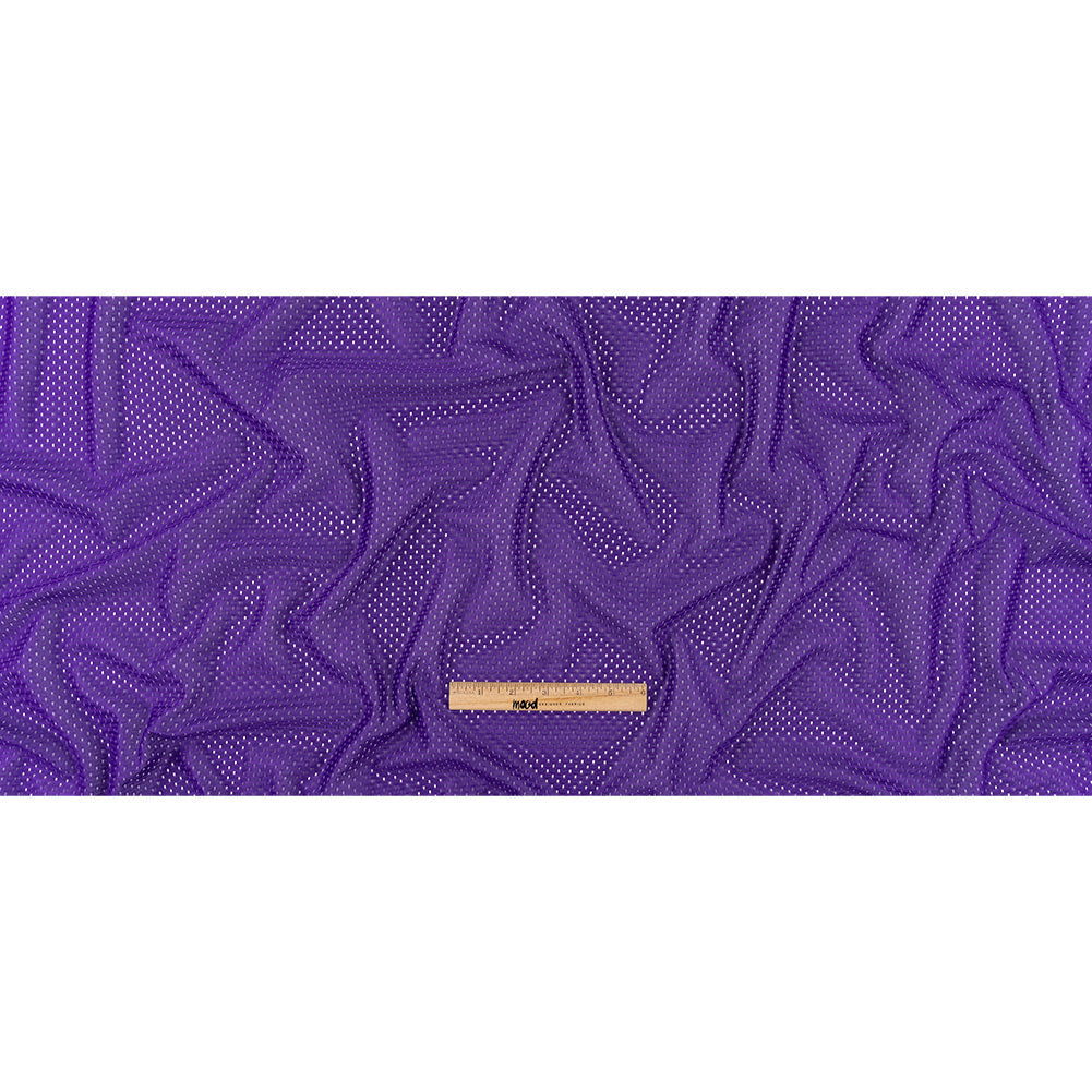 Polyester Athletic Mesh - Purple - Heracles Collection