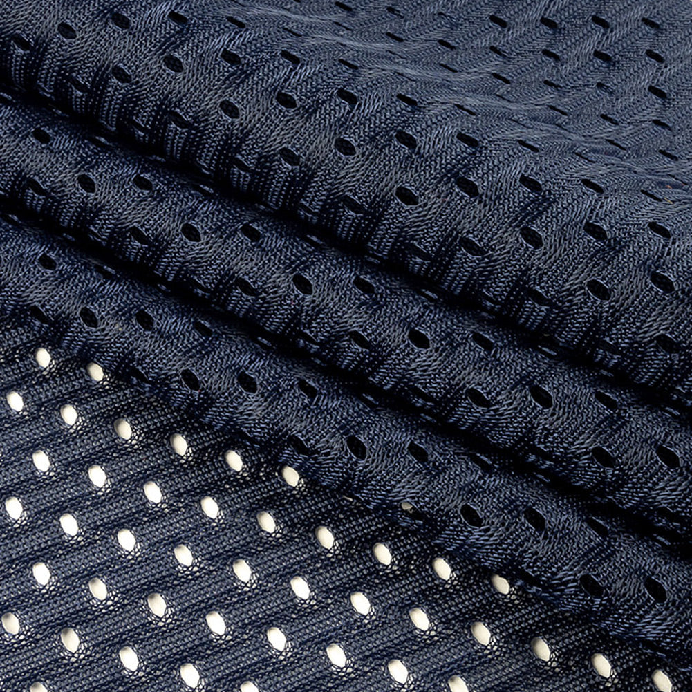 Polyester Athletic Mesh - Navy - Heracles Collection