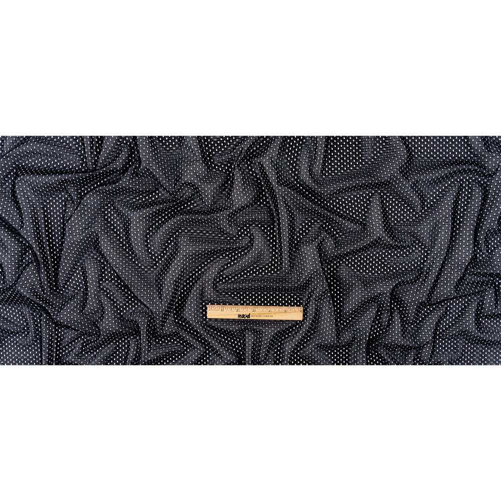 Polyester Athletic Mesh - Black - Heracles Collection