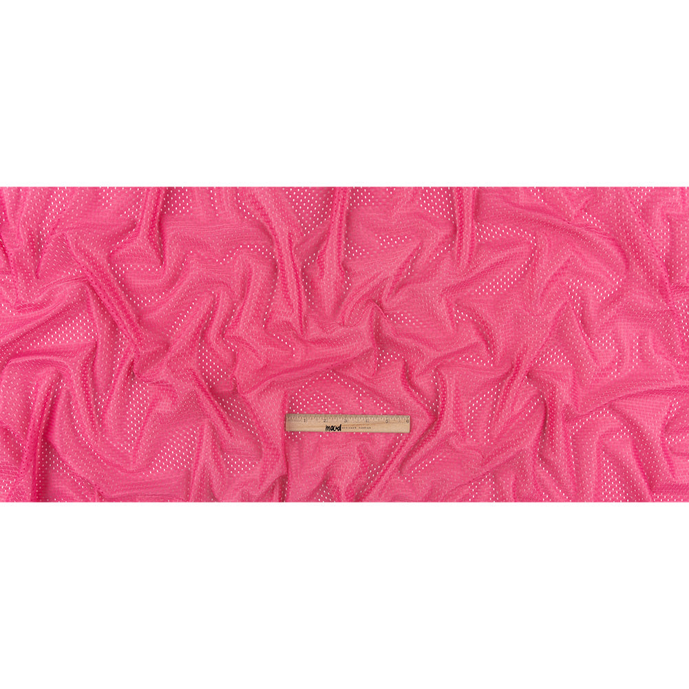 Polyester Athletic Mesh - Ibis Rose - Heracles Collection