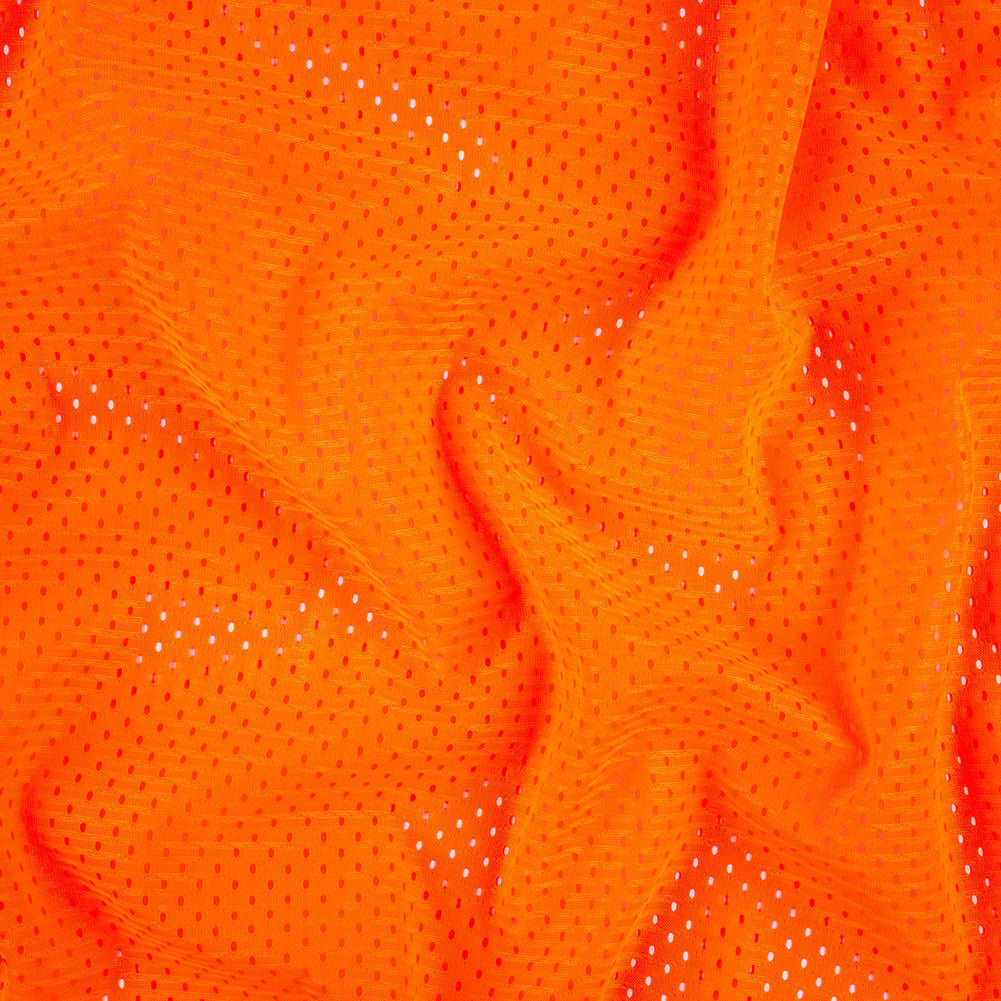 Polyester Athletic Mesh - Shocking Orange - Heracles Collection