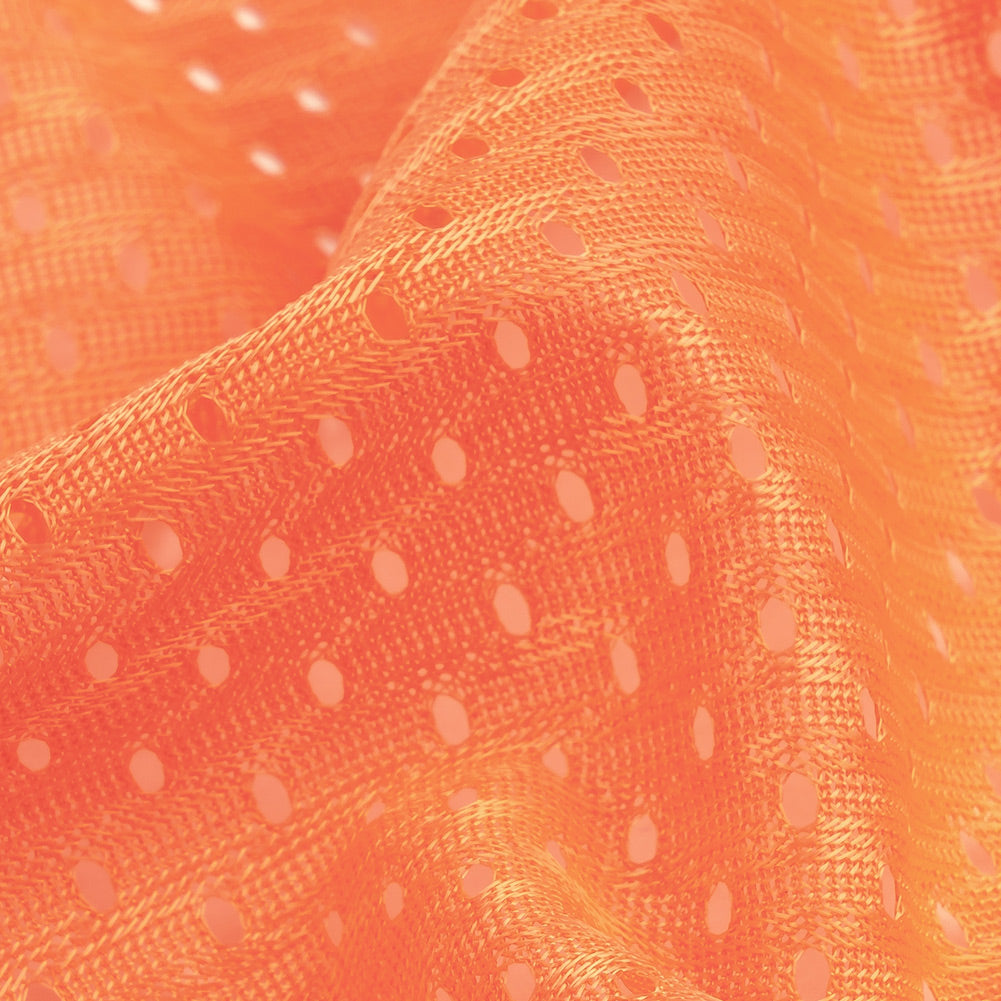 Polyester Athletic Mesh - Peach - Heracles Collection