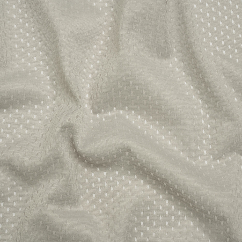 Polyester Athletic Mesh - Silver - Heracles Collection
