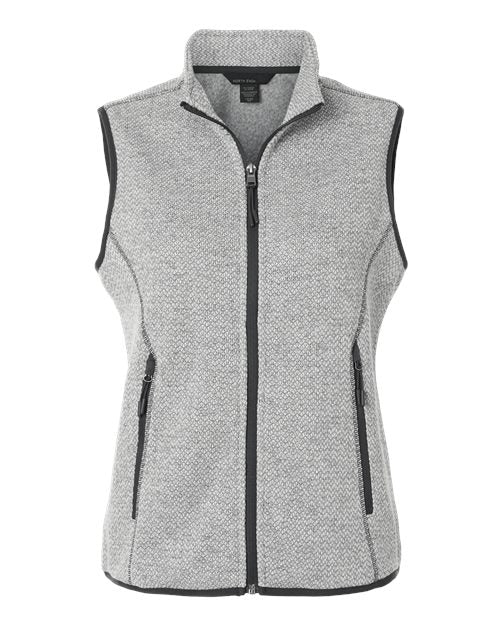 North End Women's Jasper Jacquard Fleece Vest