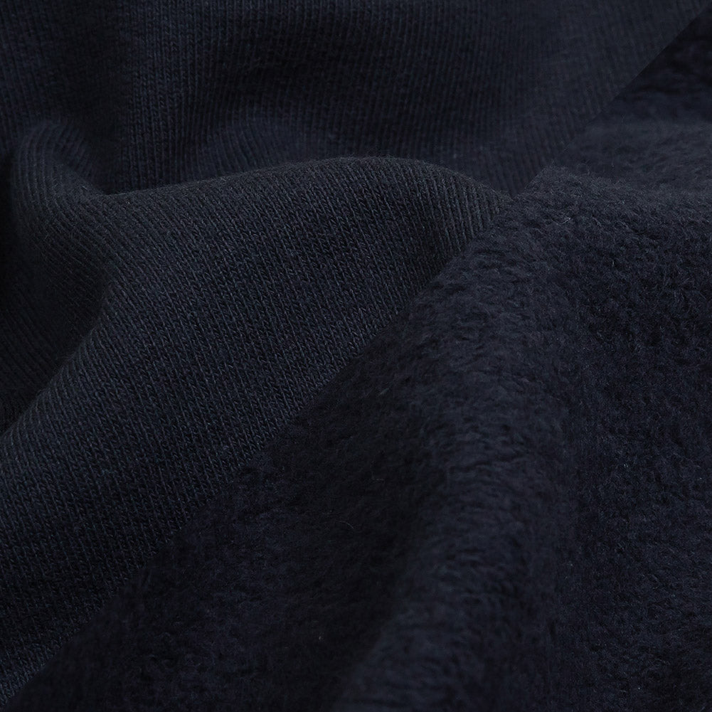 Cotton Fleece Backed Jersey - Navy - Leida Collection