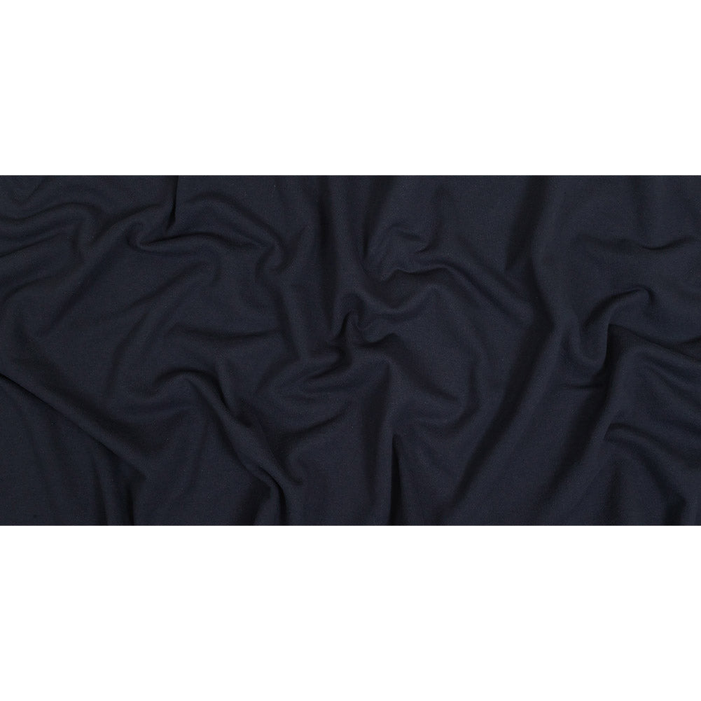 Cotton Fleece Backed Jersey - Navy - Leida Collection