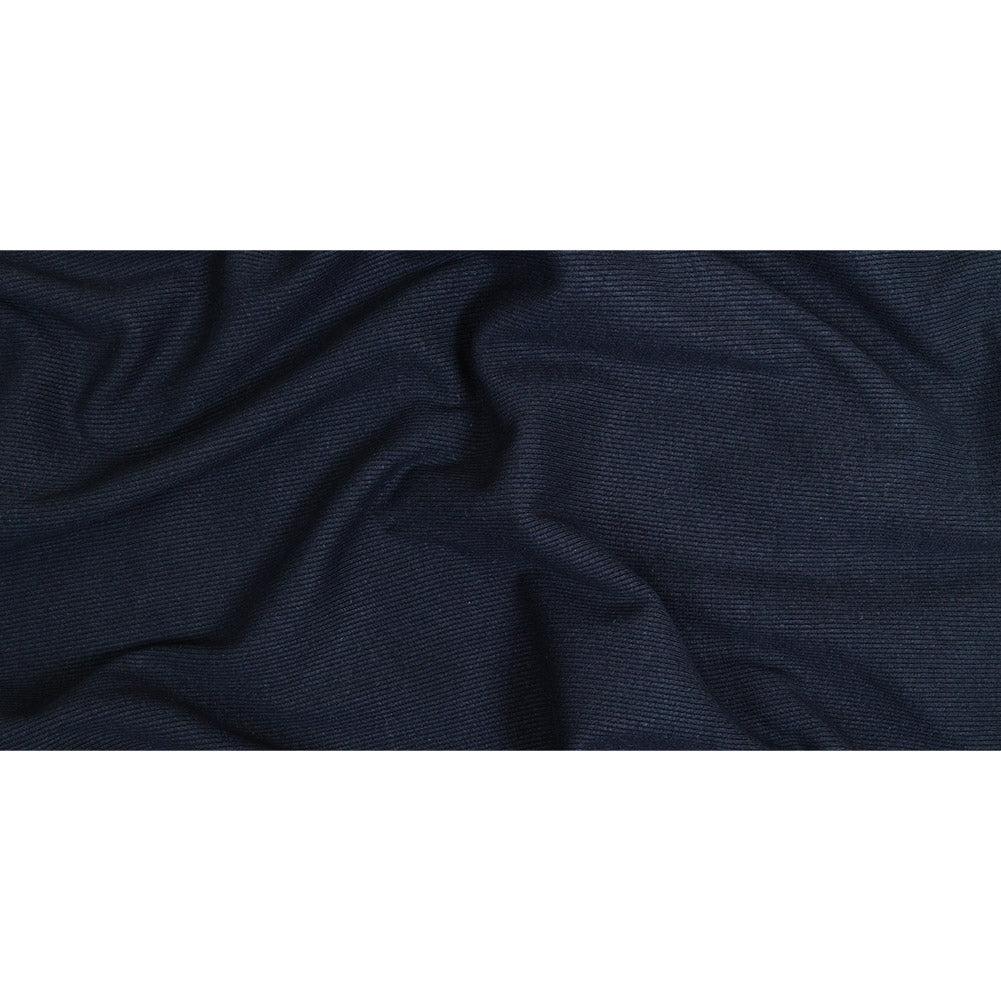 Cotton Tubular 2x2 Rib Knit - Navy - Adile Collection