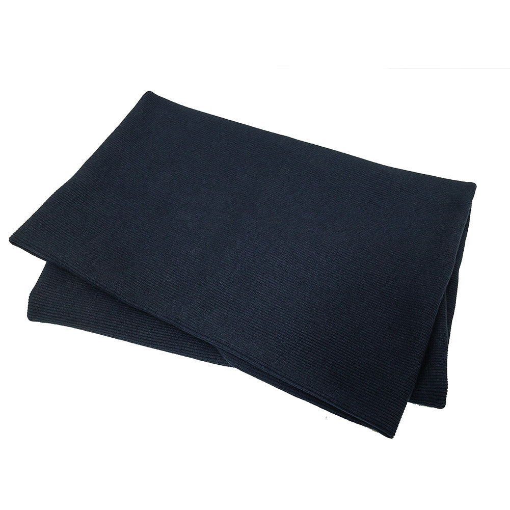 Cotton Tubular 2x2 Rib Knit - Navy - Adile Collection