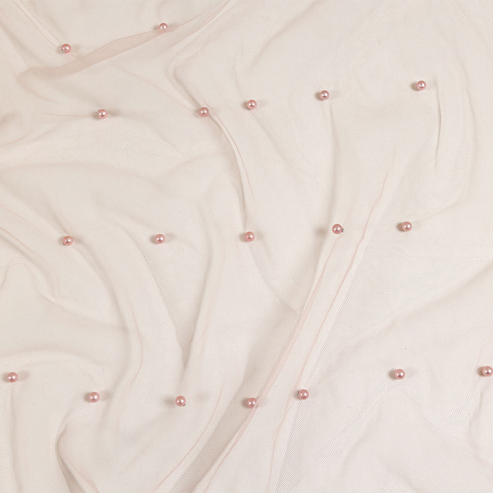 Beaded Tulle - Mellow Rose - Sylvie Collection