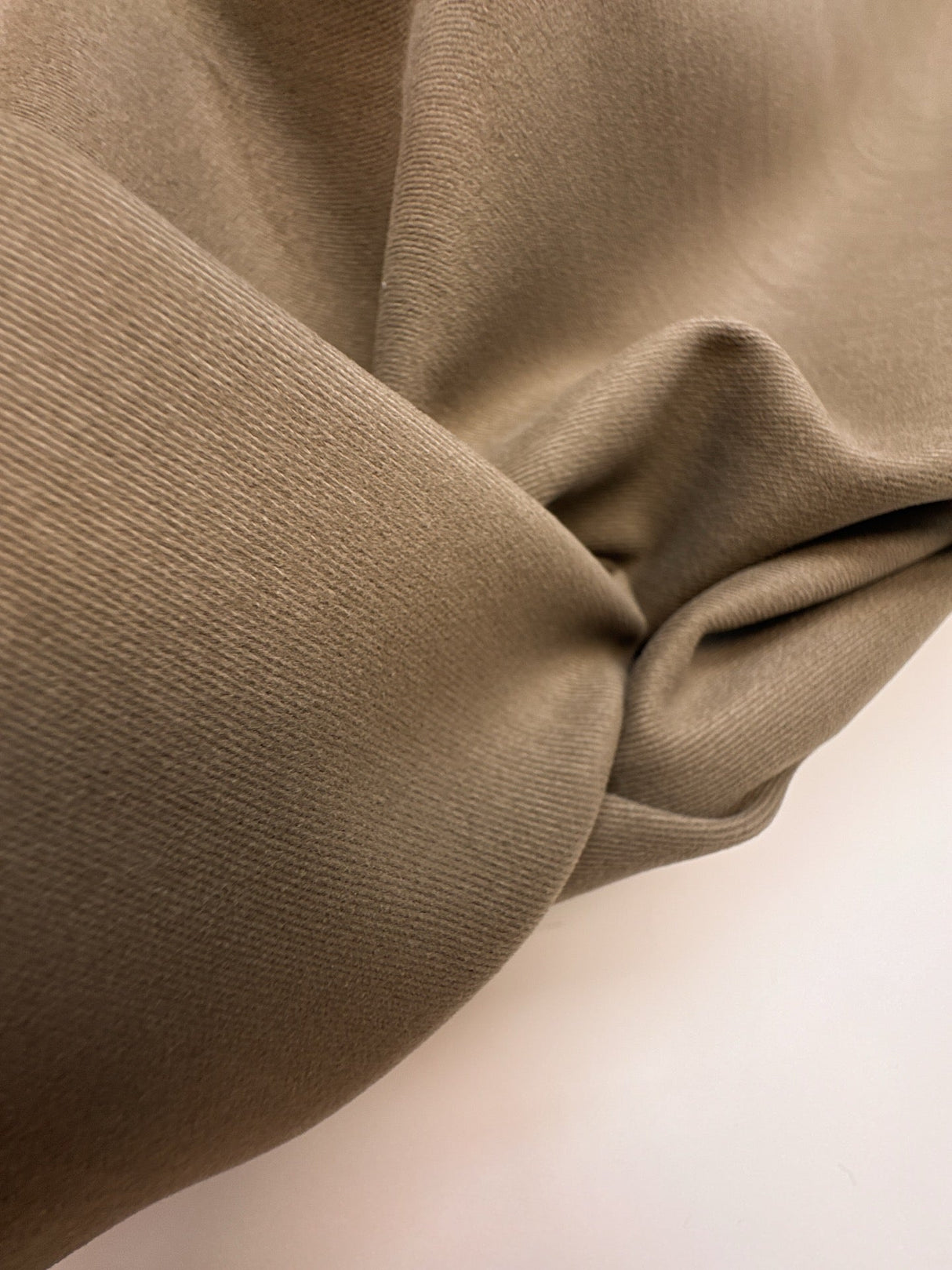 Eco Brown Cotton Gabardine