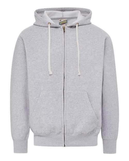 MV Sport Unisex Vintage Fleece Full-Zip Hooded Sweatshirt