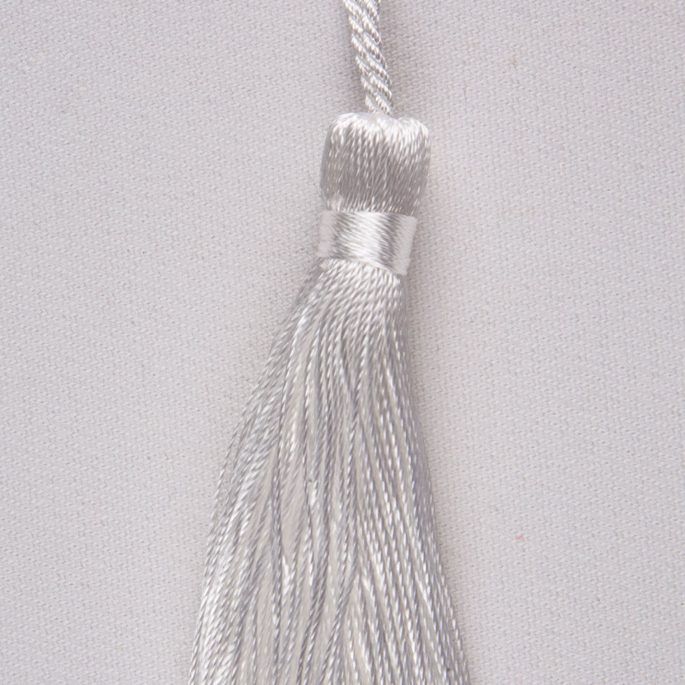 3.5" White Basic Tassel
