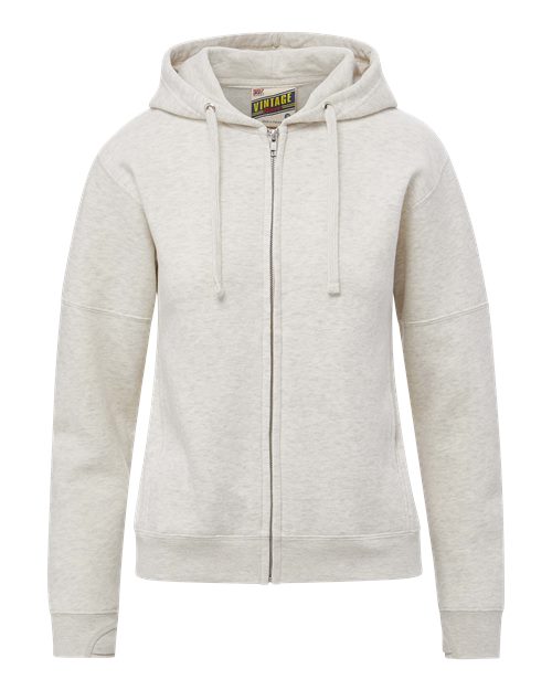 Women's Vintage Fleece Hooded Full-Zip Sweatshirt