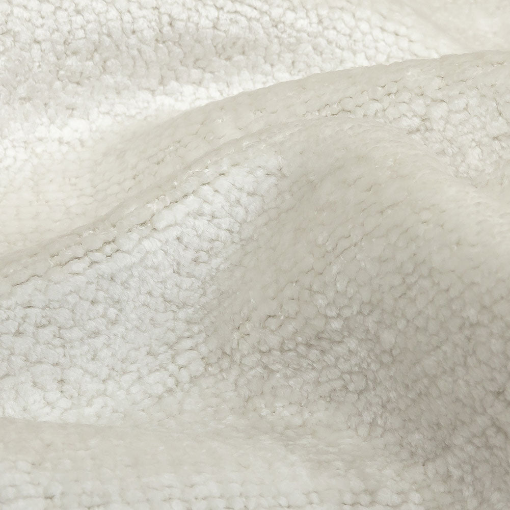Snow White Acrylic and Polyester Upholstery Chenille