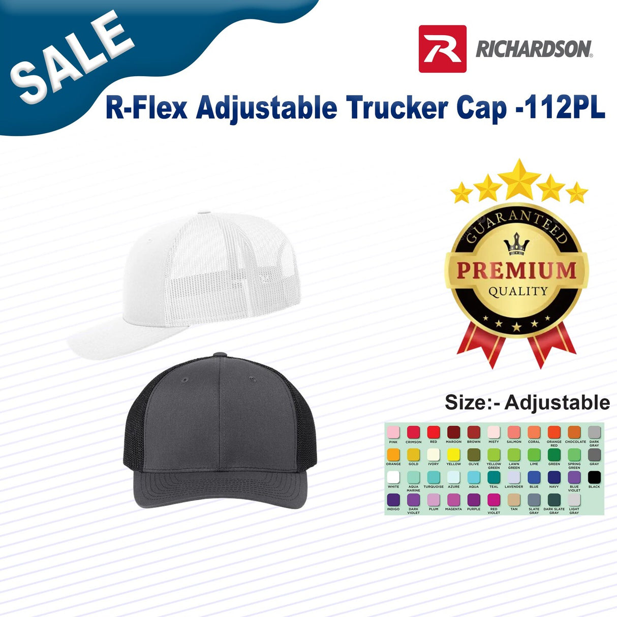 Richardson® R Flex Adjustable Trucker Cap
