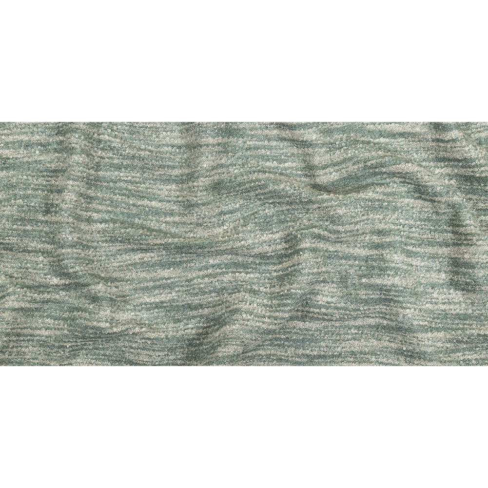 Haze Striated Acrylic and Cotton Boucle with Tan Woven Backing