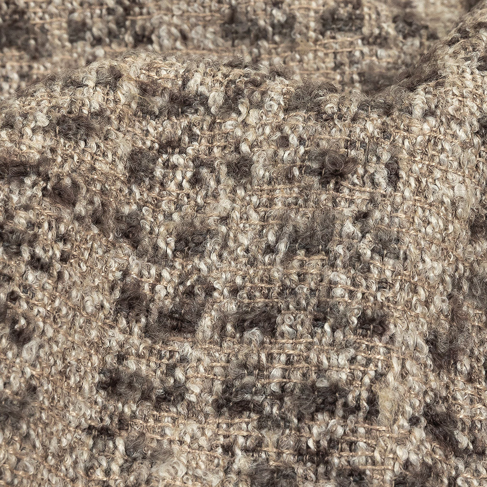 Mocha Spotted Viscose Boucle