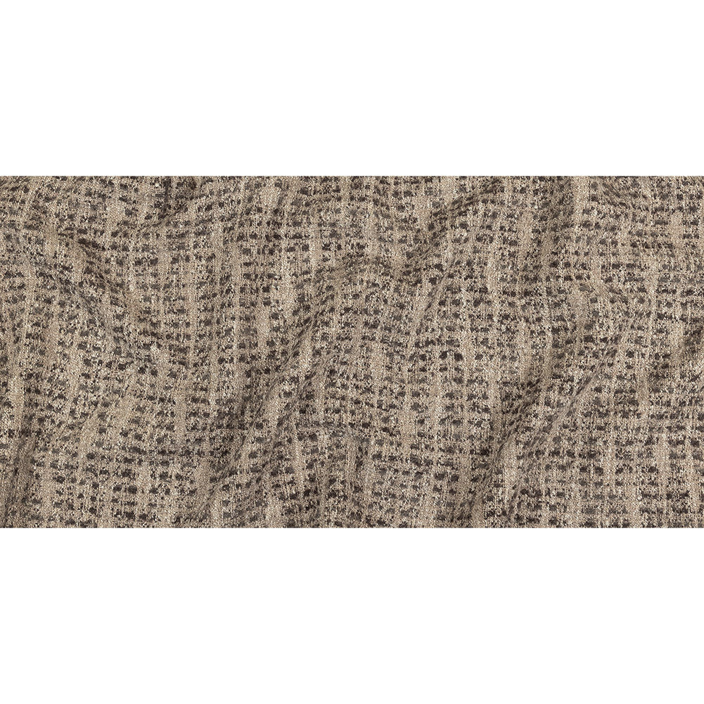 Mocha Spotted Viscose Boucle