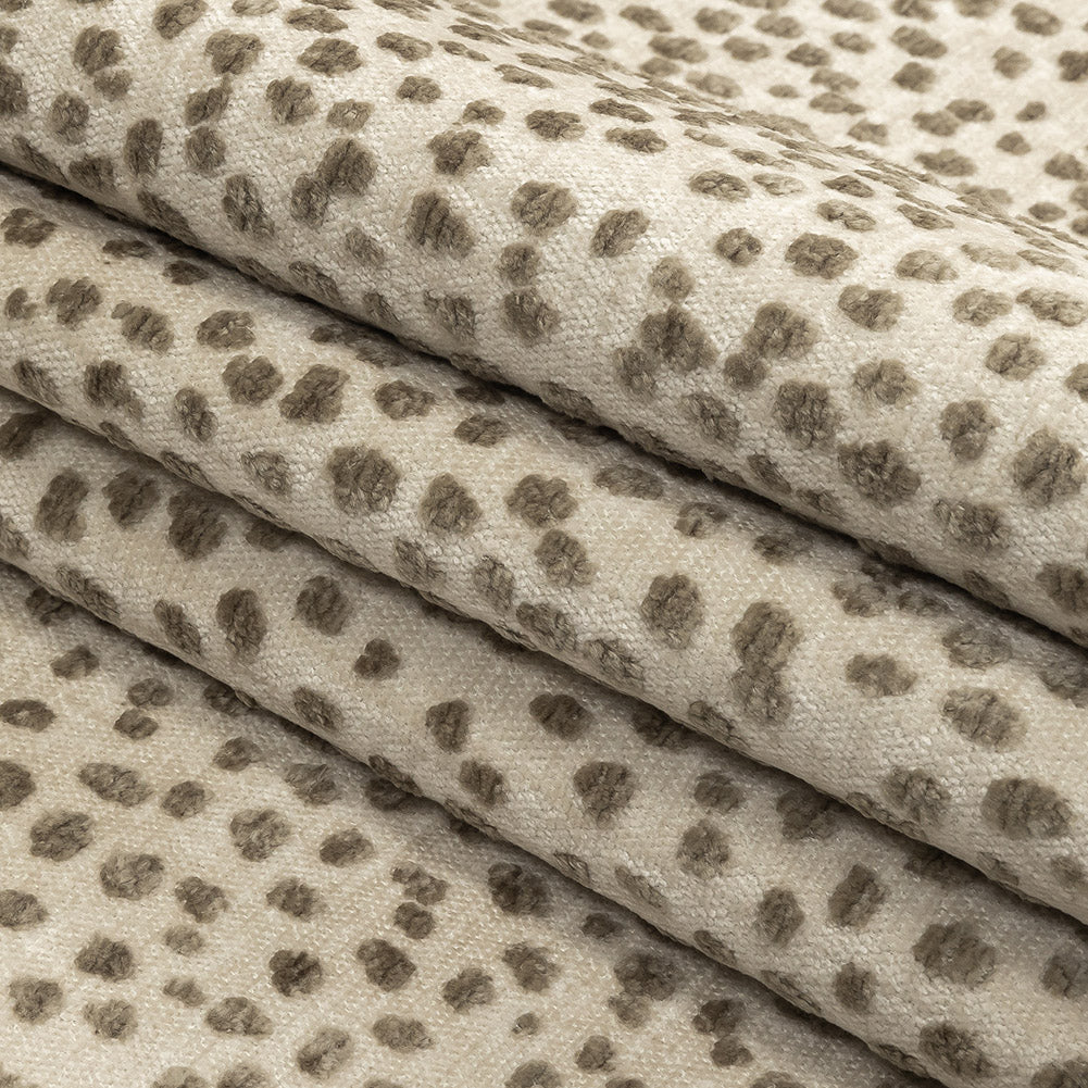 Toast Raised Spots Acrylic Chenille Woven